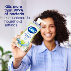 Dial Antibacterial Defense foaming hand soap pump releasing rich lather for daily use.