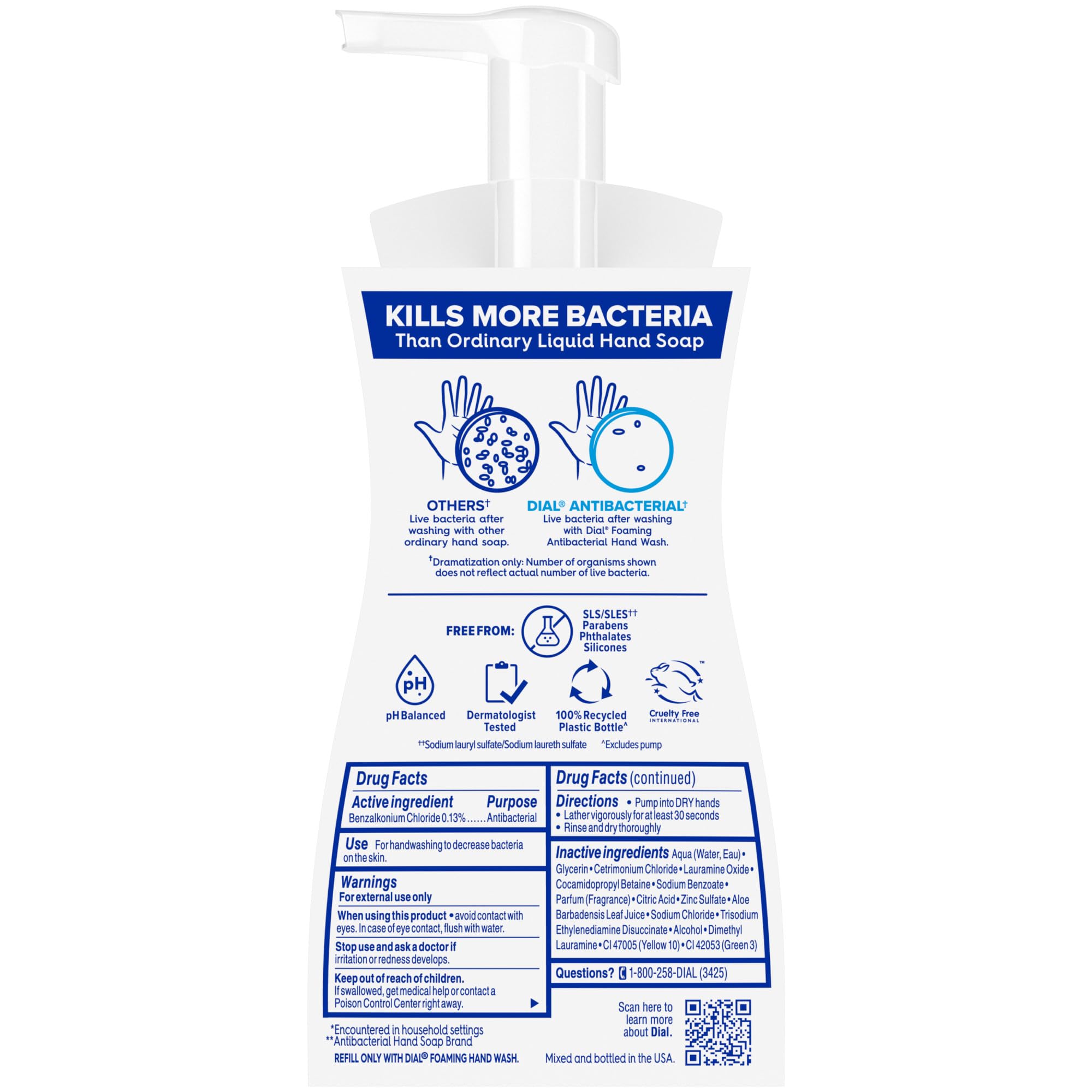 Dial Antibacterial Defense frasco reciclable, opción ecológica para el hogar
