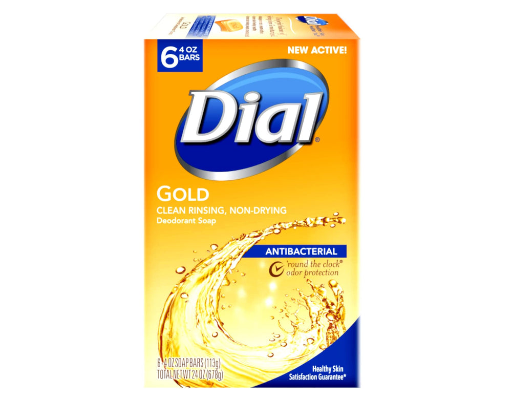 Dial barra antibacteriana oro, aroma suave y protección de olor durante todo el día