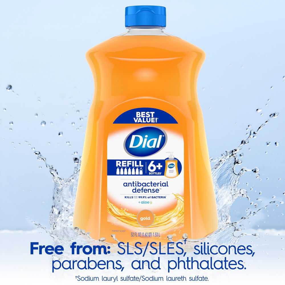 Dial Defensa antibacterial sin SLS SLES, fórmula vegana