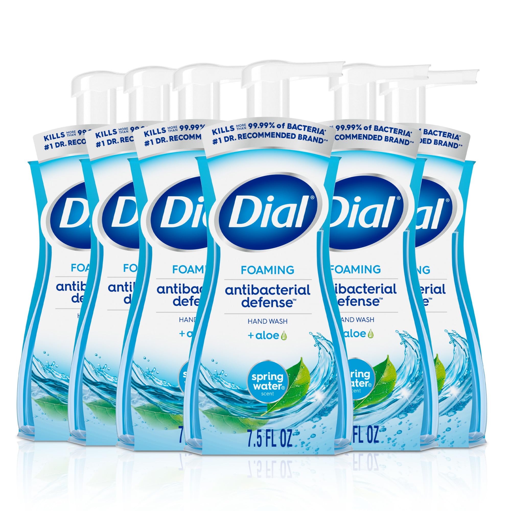 Dial defensa antibacteriana espuma para manos, limpieza suave y efectiva.