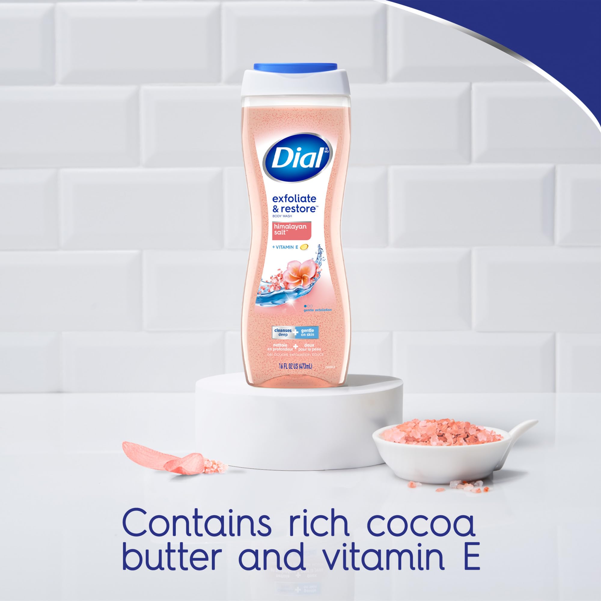 Dial dermatologist-tested formula is gentle on sensitive skin.