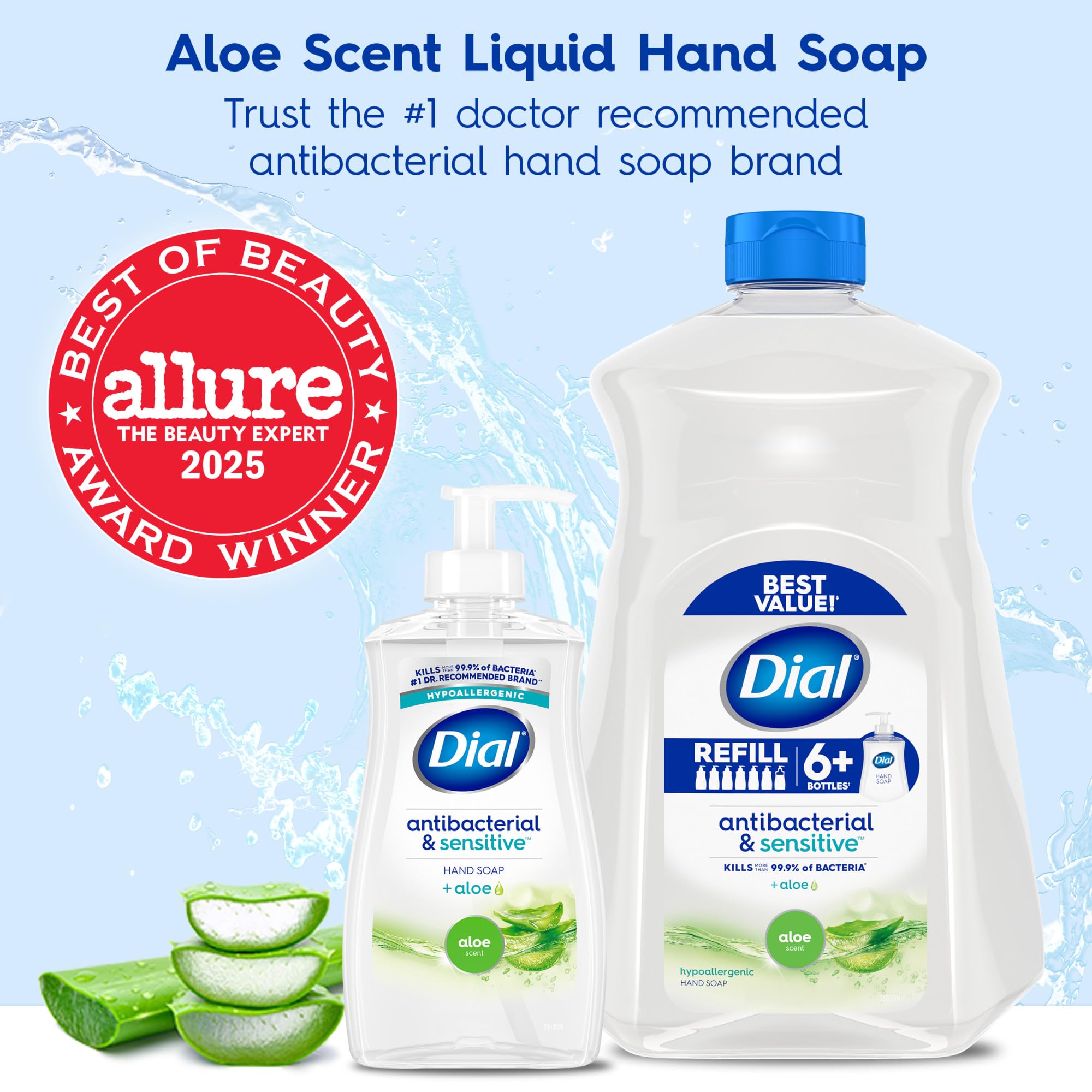 Dial espuma cremosa jabon liquido manos aloe te blanco