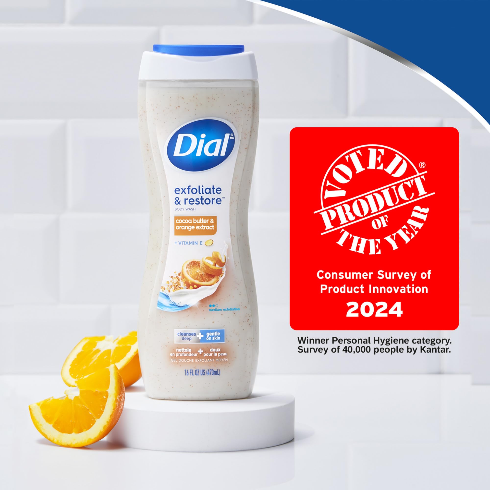 Dial espuma densa en ducha para limpieza profunda sin resecar.