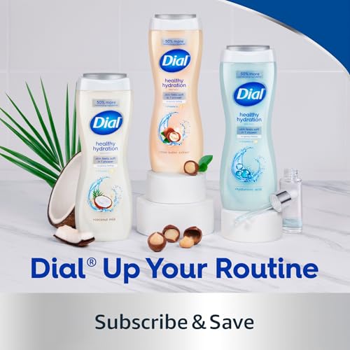 Family bathroom scene with Dial Body Wash for whole-home use.