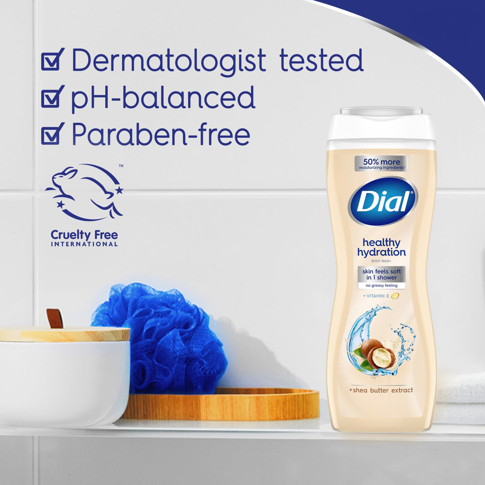 Lush foam on skin after using Dial Healthy Hydration wash.