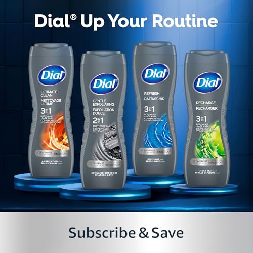 Dial Men pack de 4 botellas, conveniente para la familia.