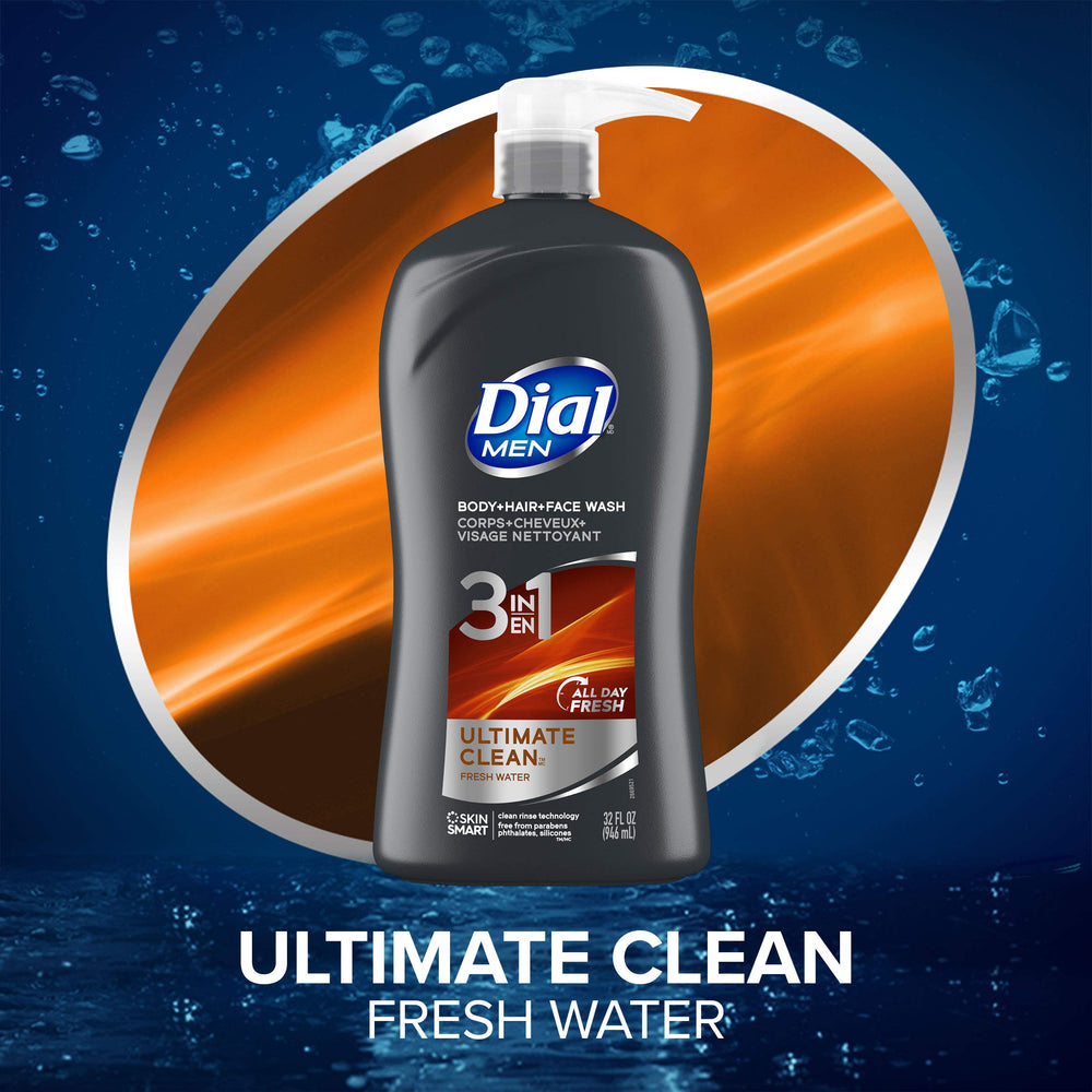 Dial Men 3 en 1 genera espuma rica al aplicarlo.