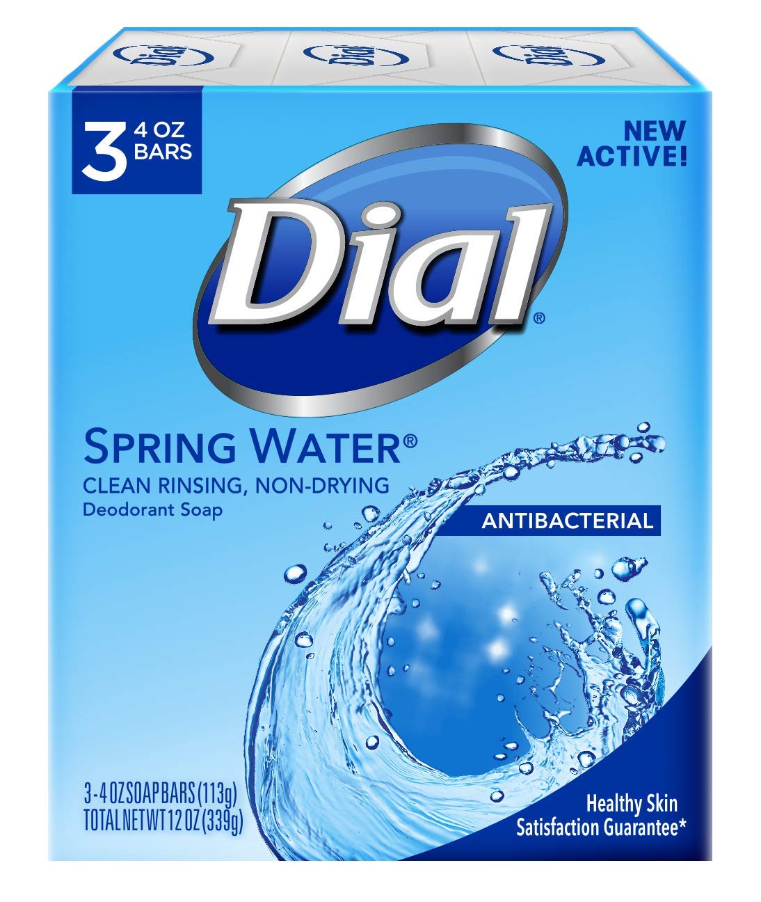 Dial jabon antibacterial desodorante, aroma Primavera, ofrece limpieza suave y protección diaria.