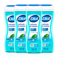 Dial Jabon Cuerpo Refresco Renovación: botella frontal para limpieza revitalizante