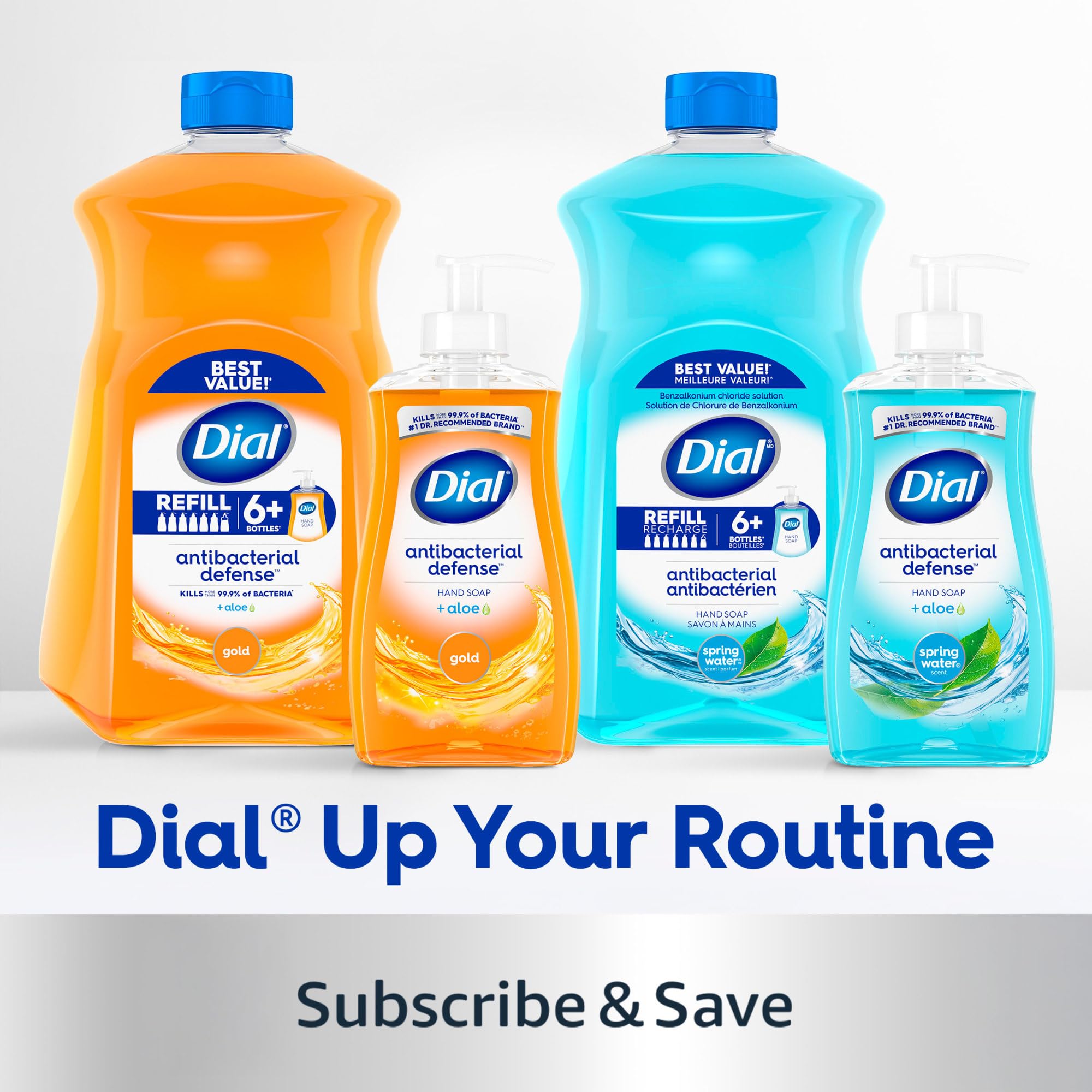Dial pack de 12 botellas listos para reabastecer.