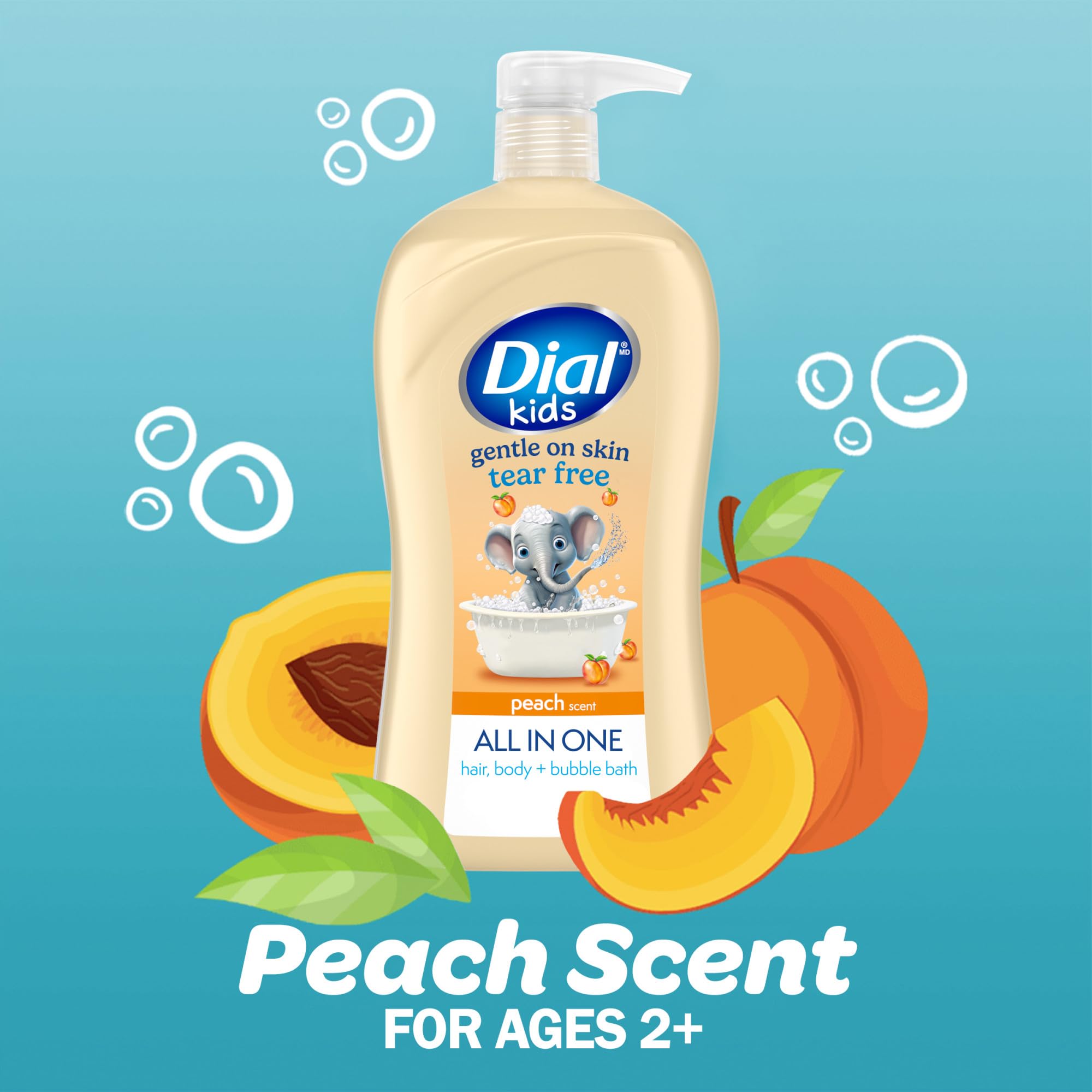 Dial Kids lavado-cabeza-cuerpo: lavado 2 en 1 para cabello y piel.