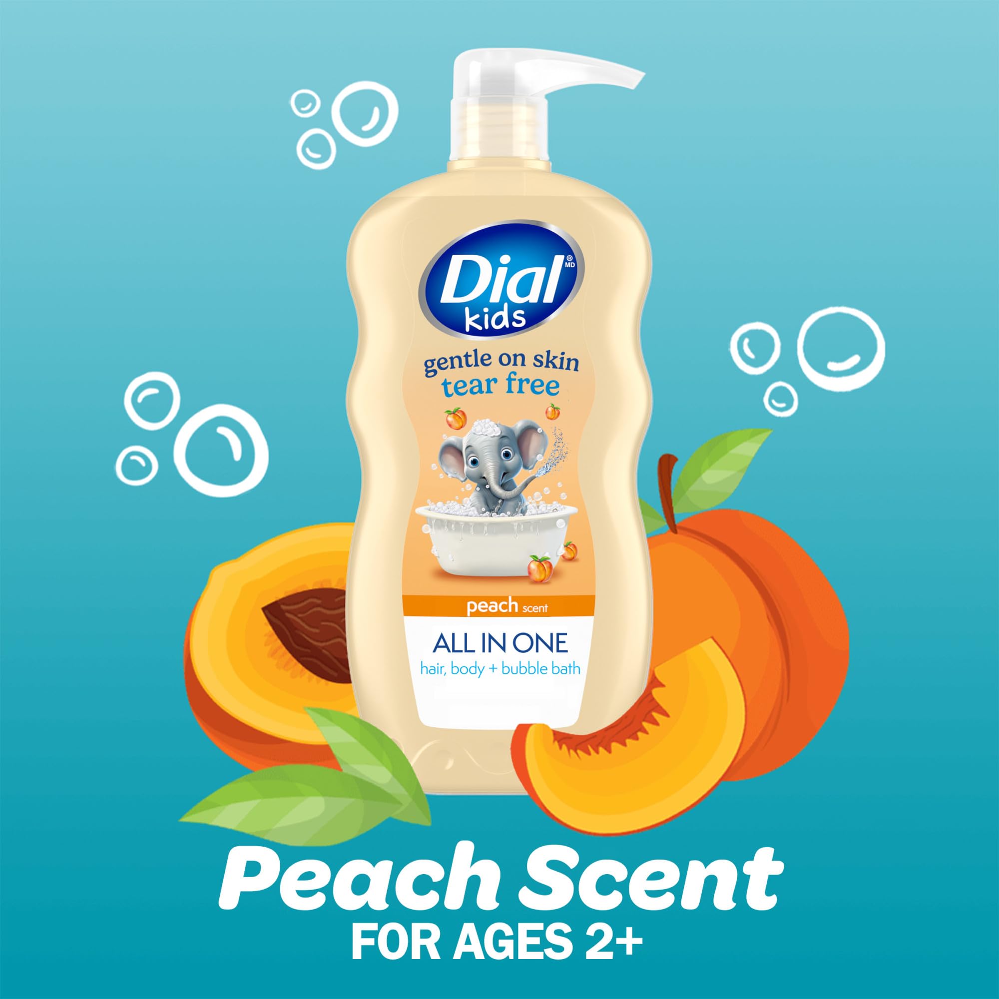 Dial Kids tear-free formula eases bath time for anxious little ones.
