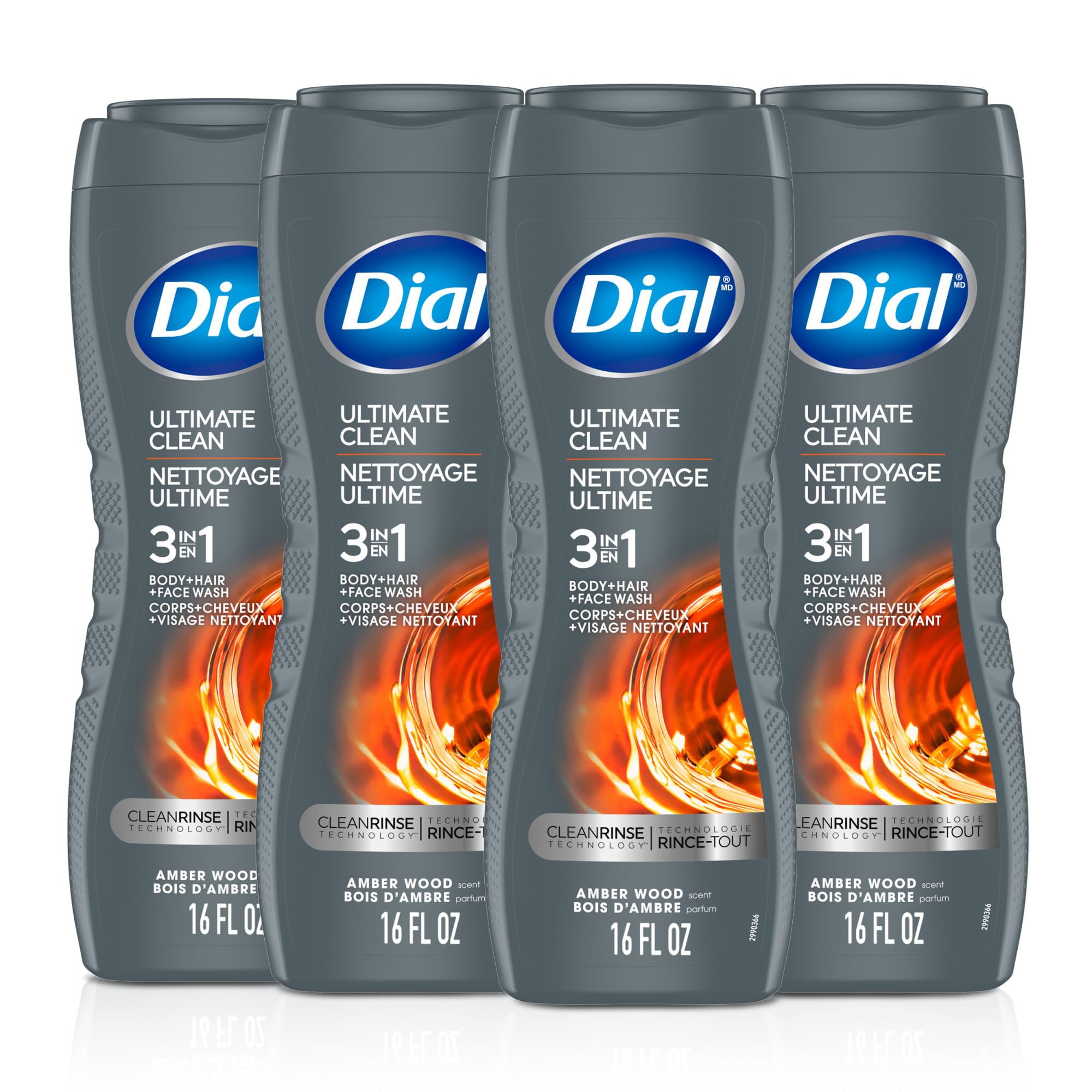 Dial Men 3 en 1: botella y aplicación para ducha rápida
