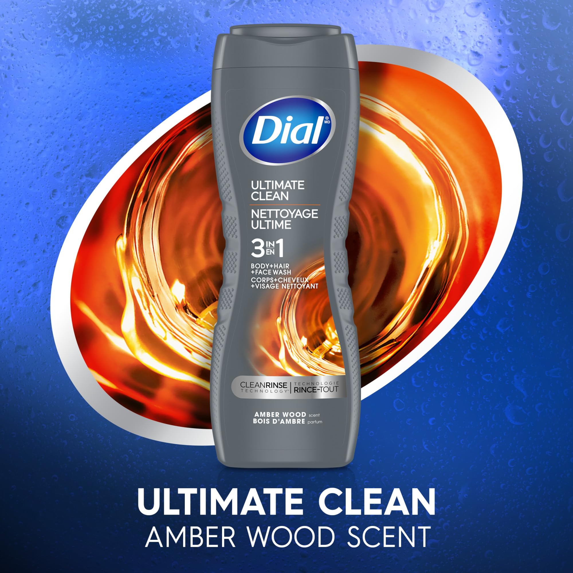 Dial Men 3 en 1 textura cremosa para limpieza suave