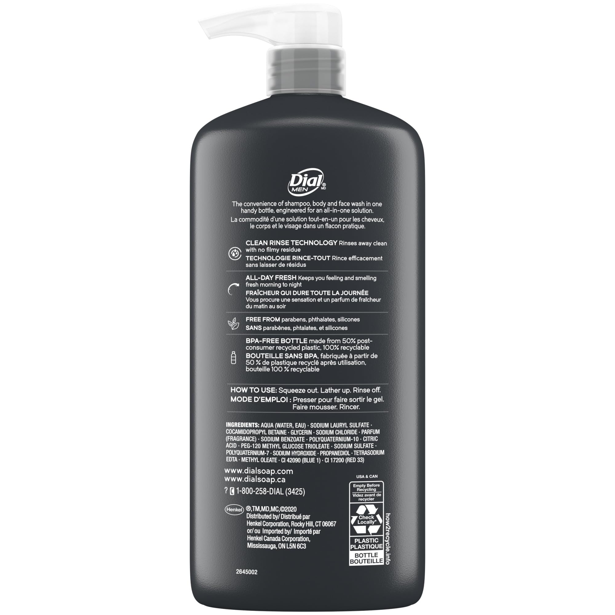 Dial Men 3-in-1 pack of 3 emphasizes value and convenience.