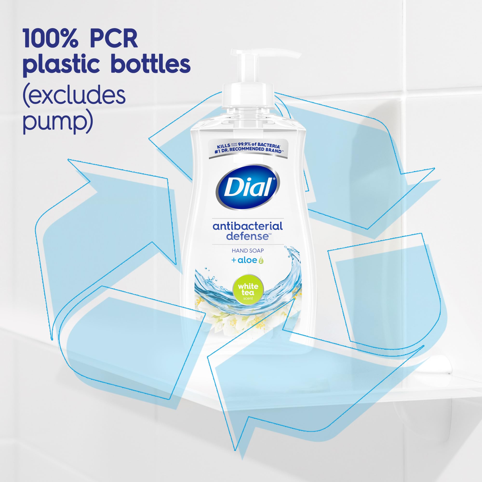 Dial uso en cocina y bano jabon liquido manos aloe te blanco