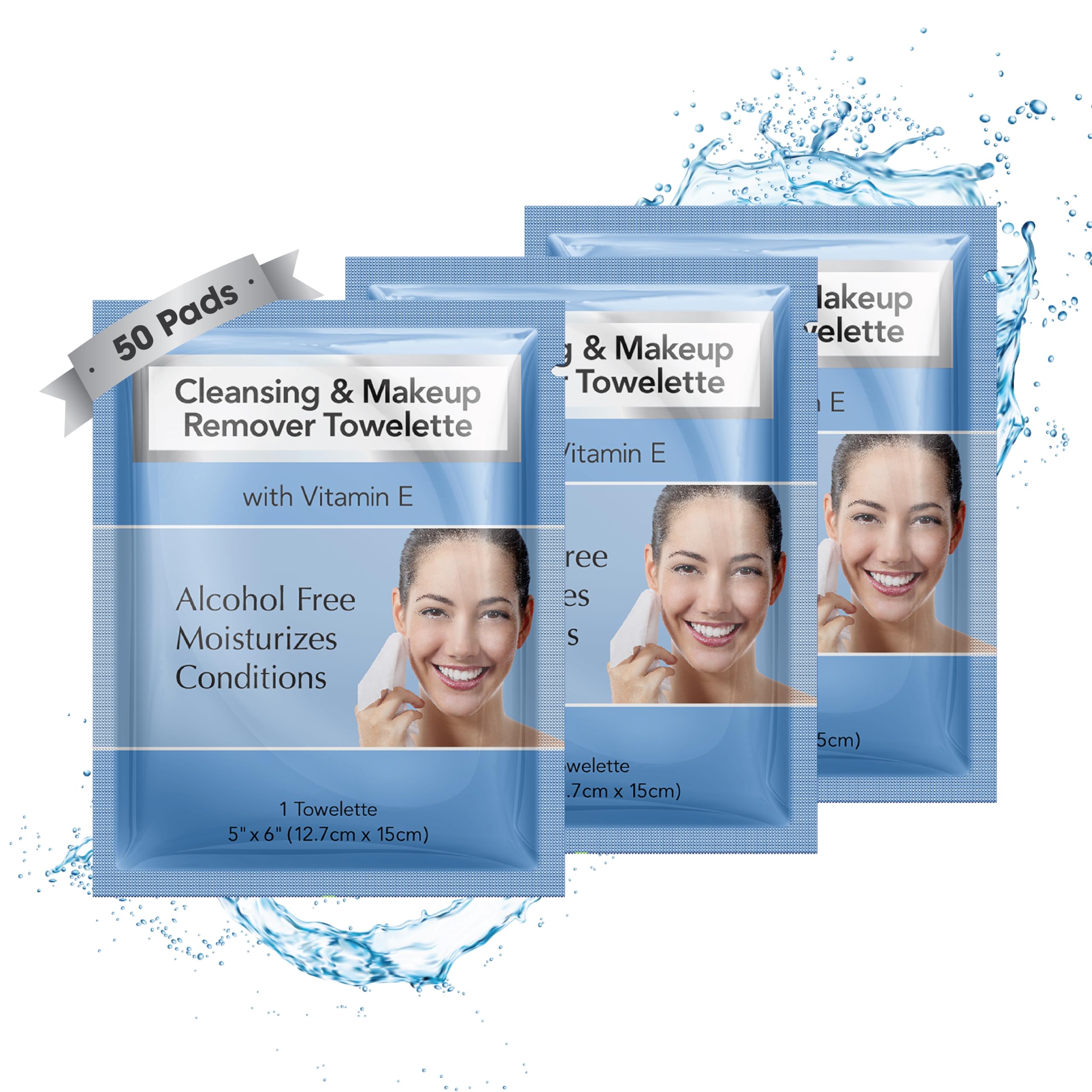 Diamond Wipes desmaquillante facial sin alcohol para piel suave