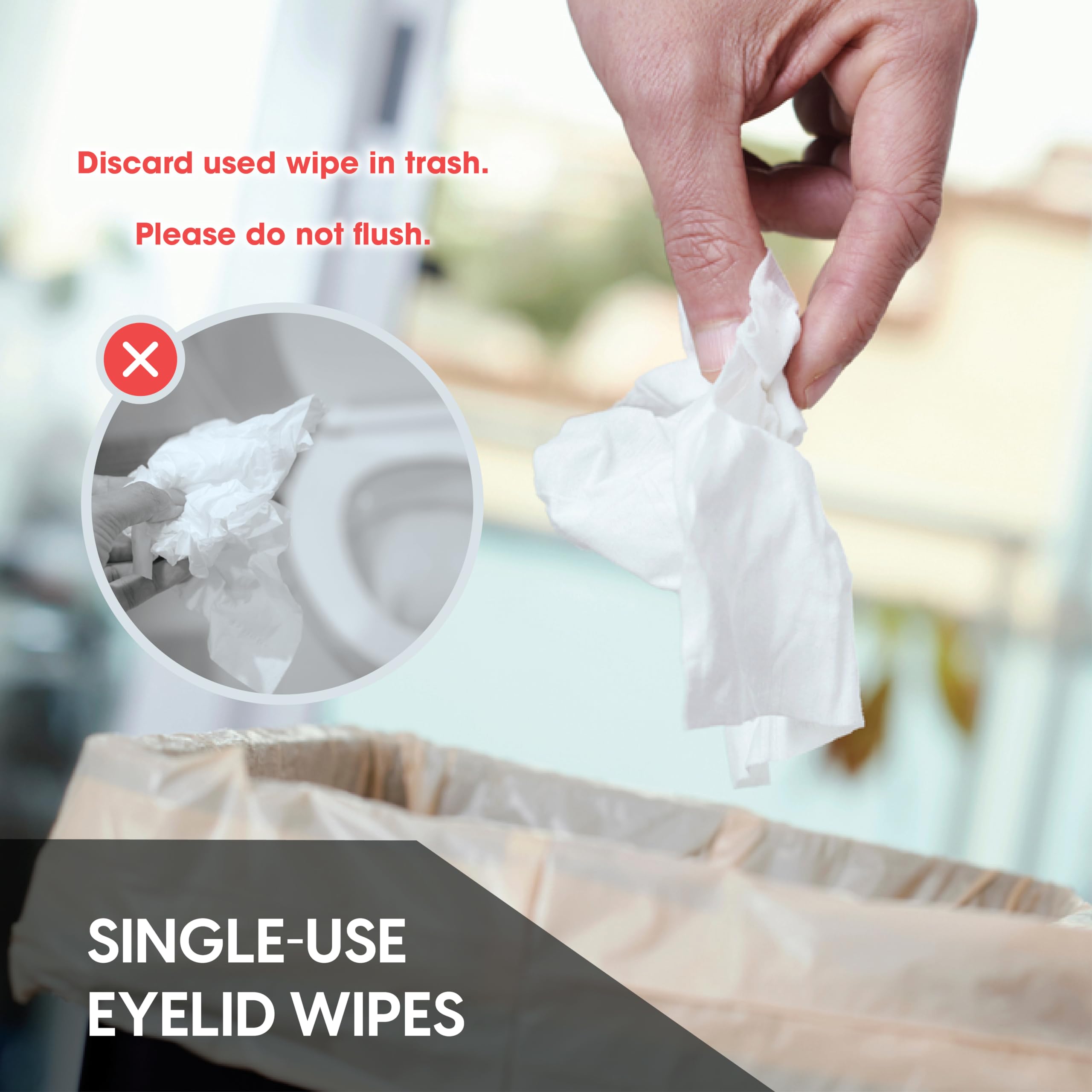 Diamond Wipes wipe texture close-up highlights gentle rinse-free formula