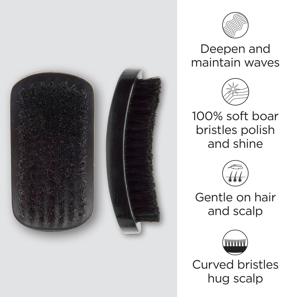 Diane boar bristle curved brush hair smoothing view for defined waves and shine.