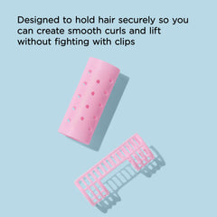 Diane built-in clip secures hair for gentle removal.