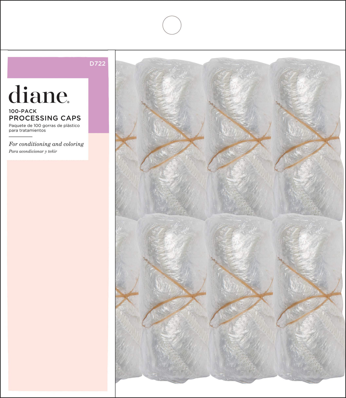 Gorra Diane cap desechable clara para salón protegiendo el cabello durante tratamientos
