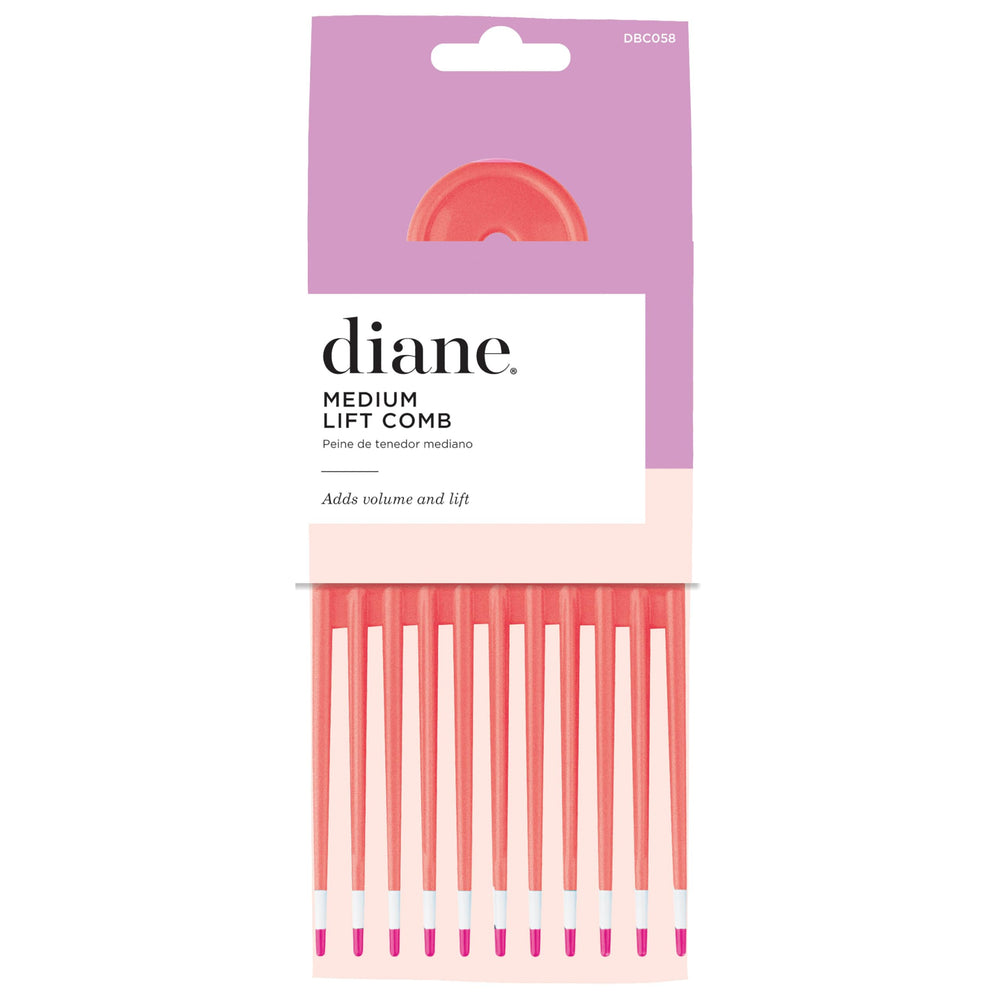 Diane lift comb provides a comfortable grip for easy styling sessions.