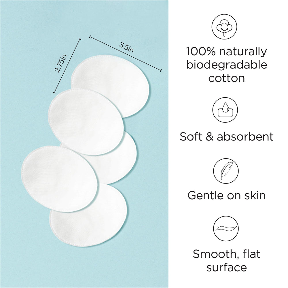 Diane cotton ovals close-up shows soft texture ideal for gentle eye makeup removal.