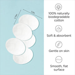 Diane cotton ovals close-up shows soft texture ideal for gentle eye makeup removal.