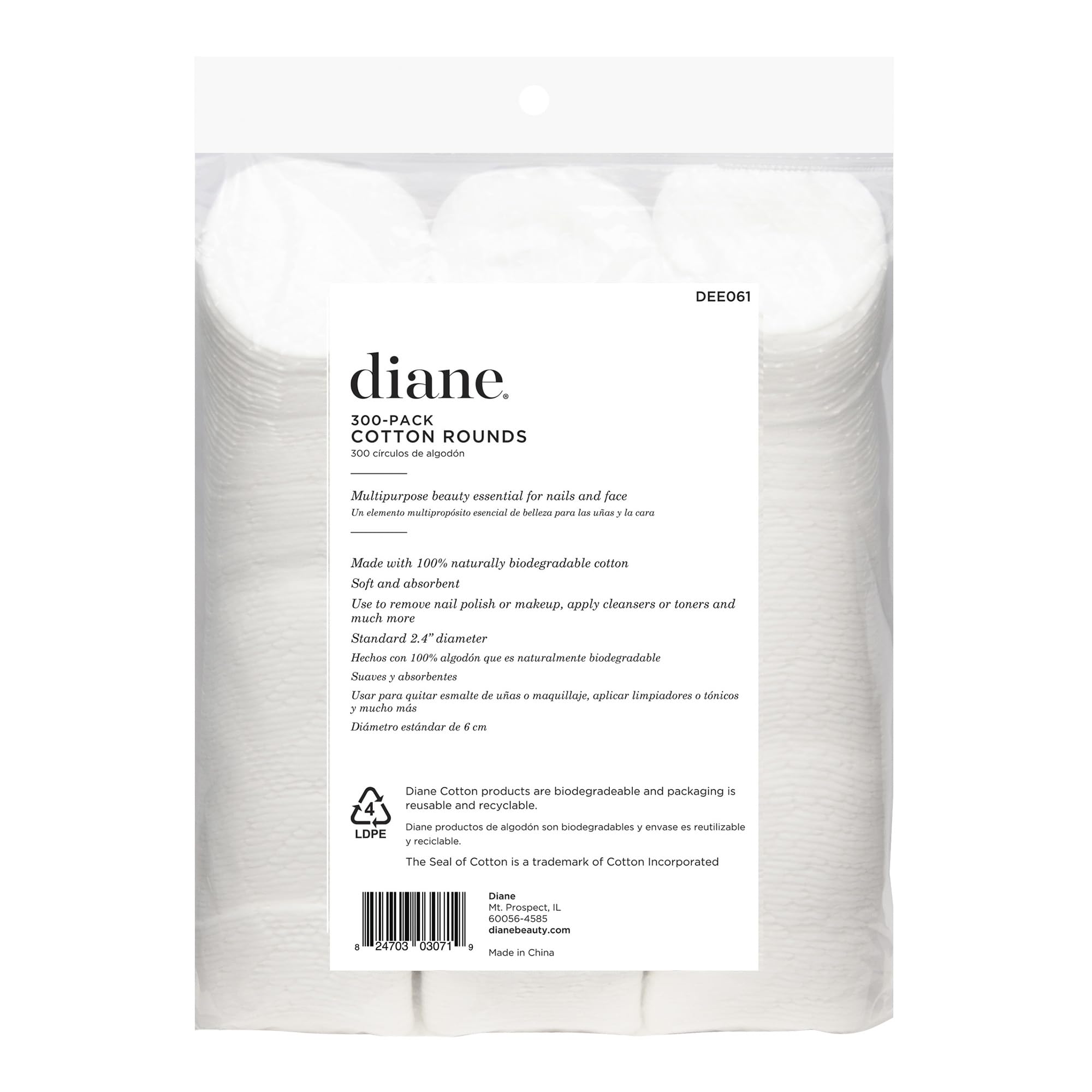 Diane biodegradable packaging and materials supporting eco-friendly routines