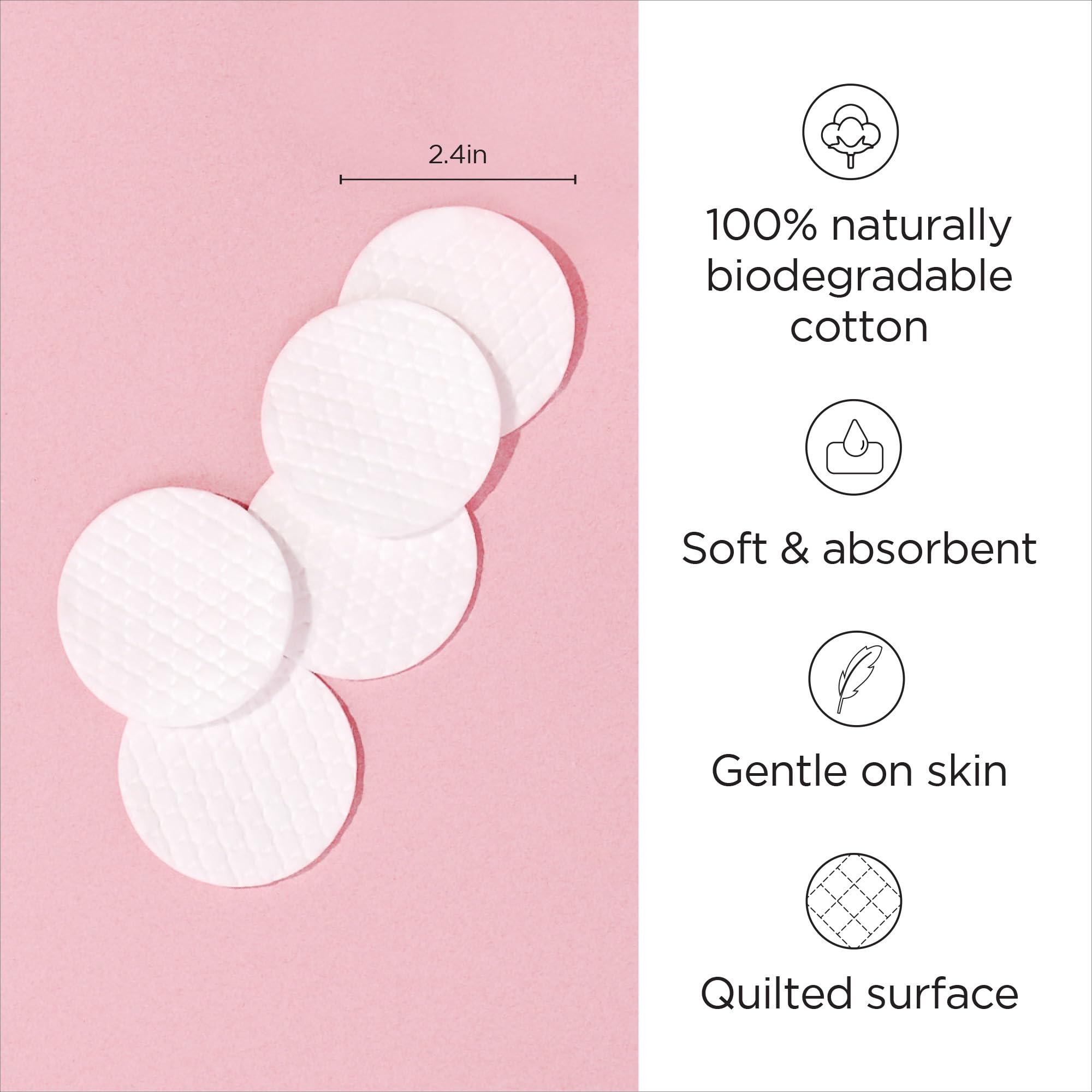 Diane cotton rounds demonstrating premium softness for eye makeup and mascara