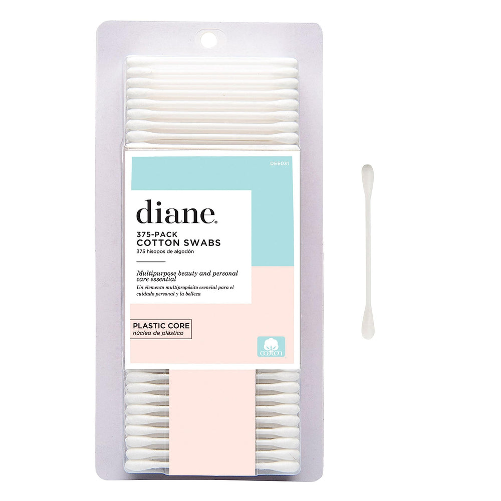 Diane cotton swabs 375 count pack front for versatile beauty and personal care.
