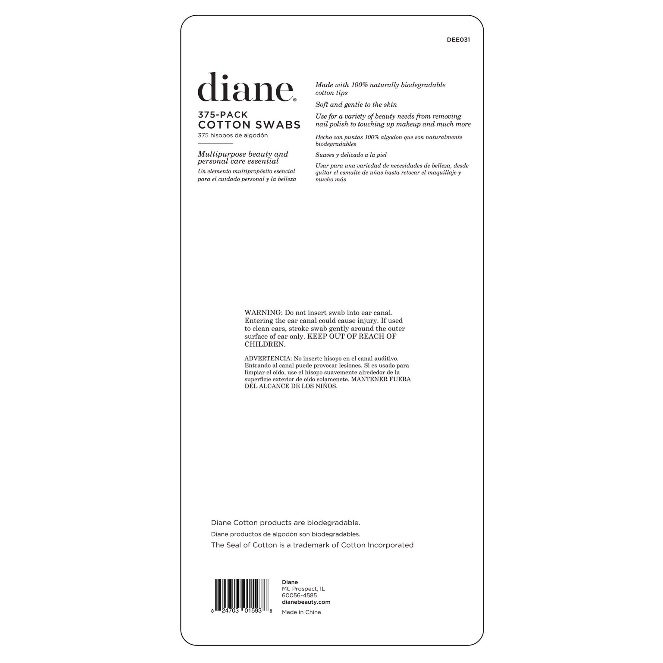 Diane cotton swabs suitable for DIY crafts and everyday grooming tasks.