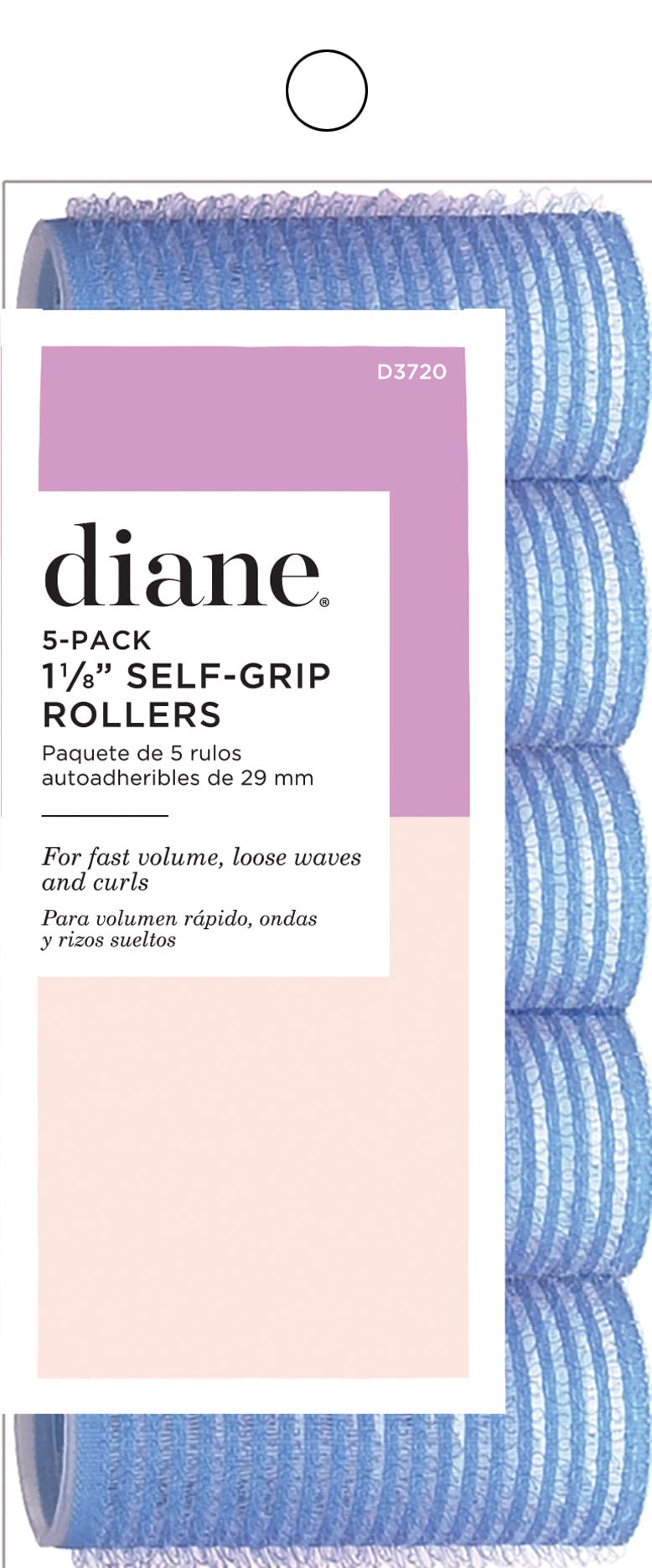 Diane D3720 self-grip rollers blue 5-pack shown for quick styling