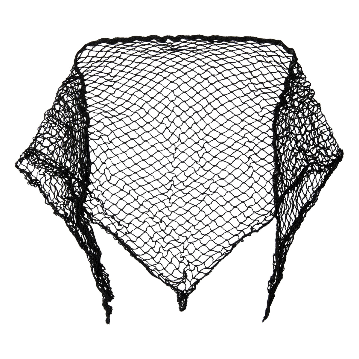 Diane extra large cotton triangle hair net for secure salon curl setting