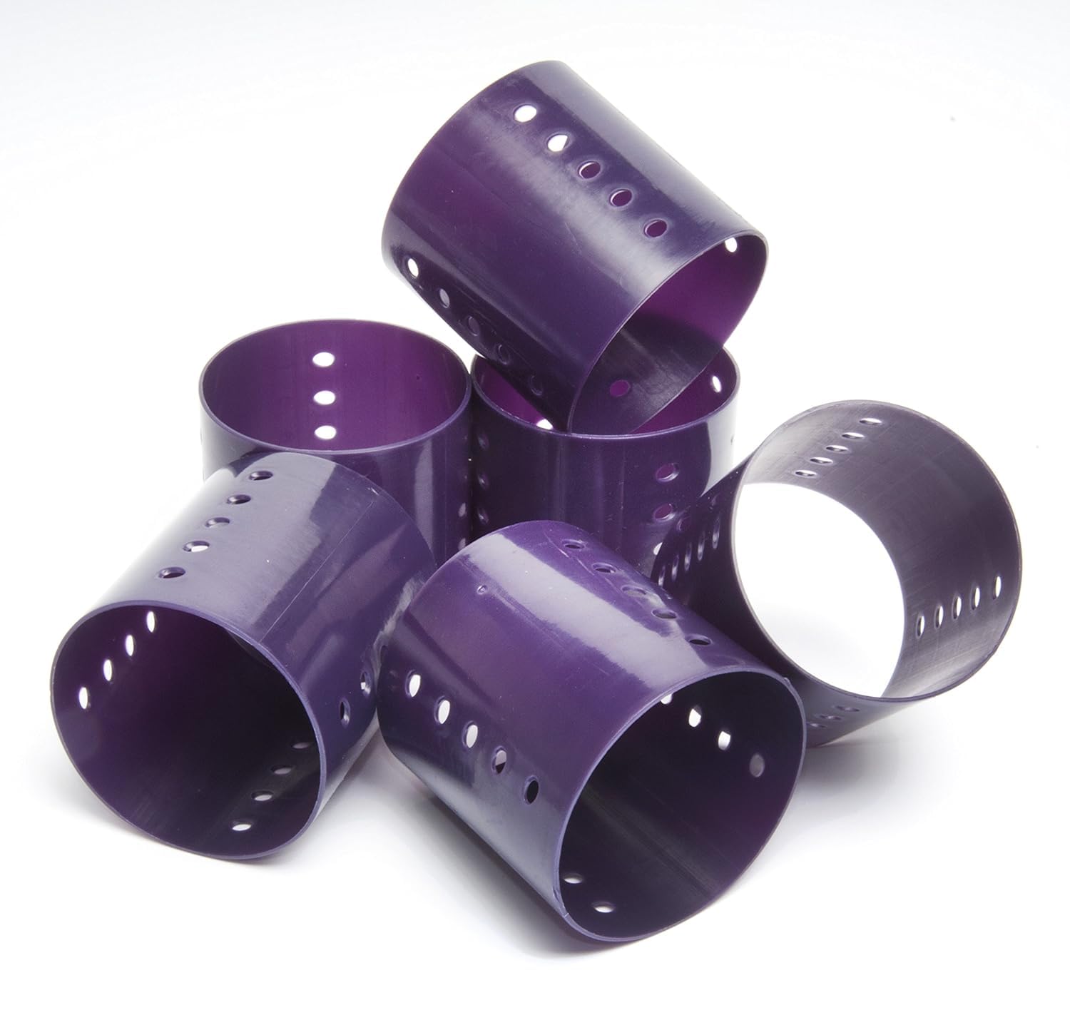 Diane roller secured with clips demonstrating secure styling