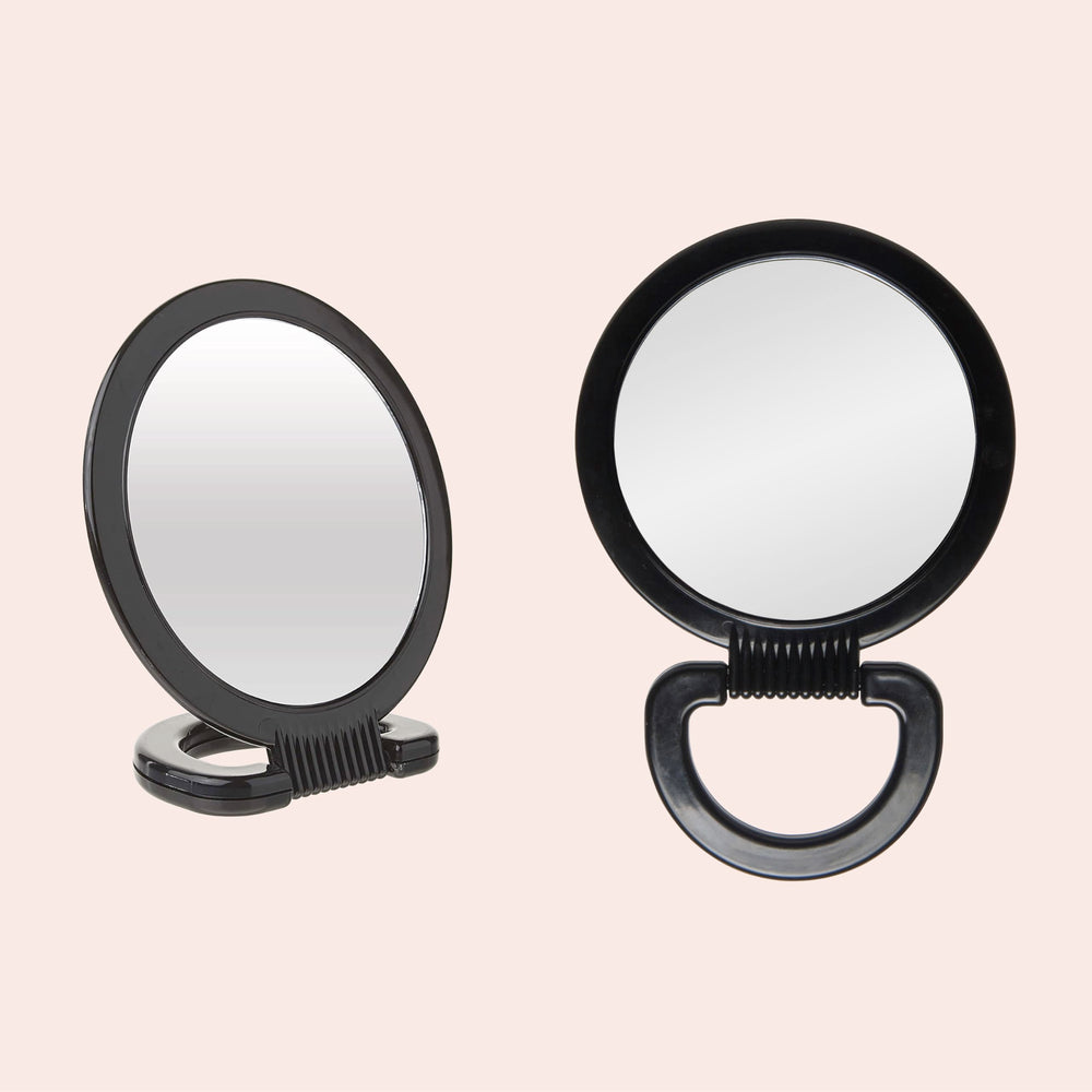Diane Hand Mirror compact design fits small spaces and gym bags.