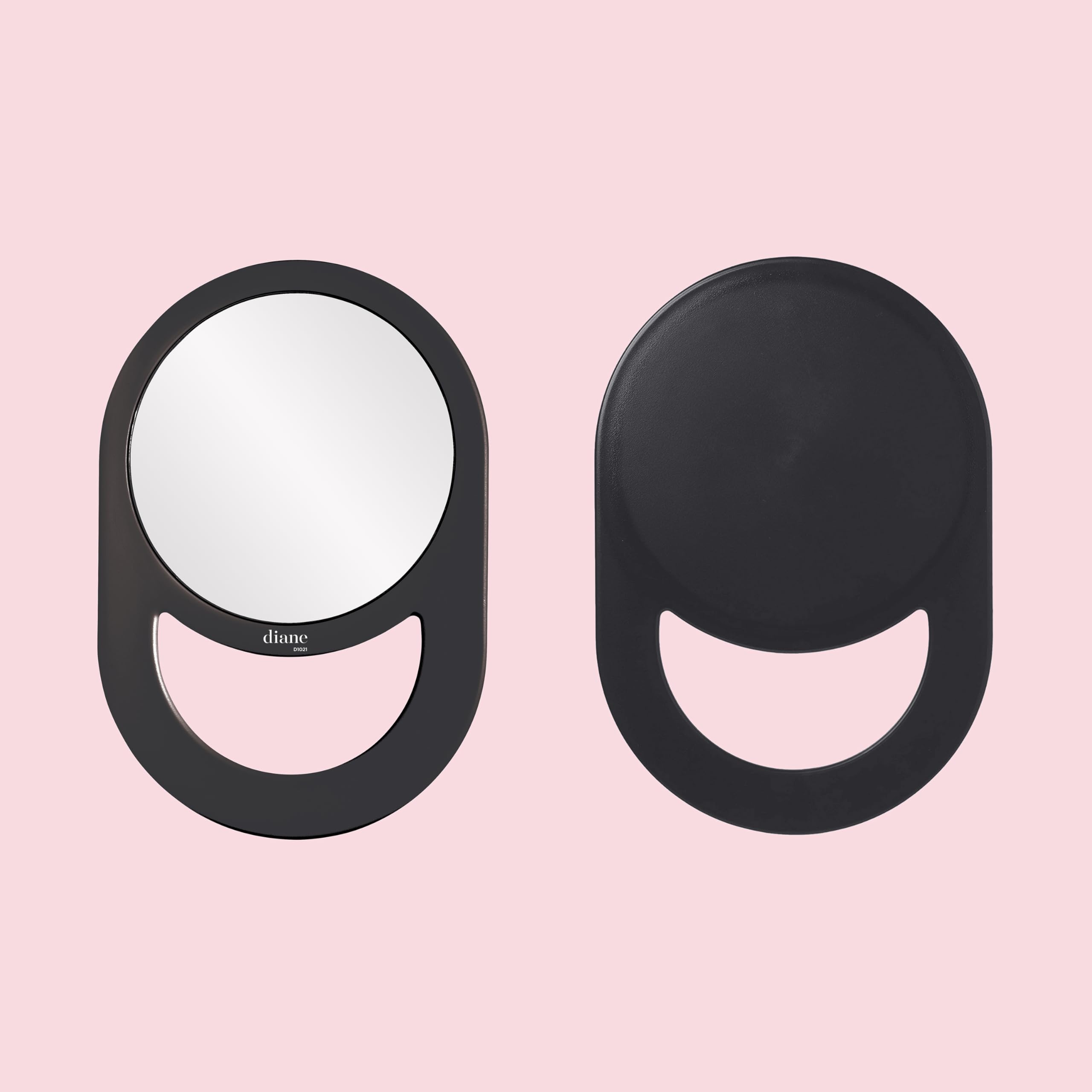 Diane hand mirror in a compact, travel-ready form for on-the-go grooming.