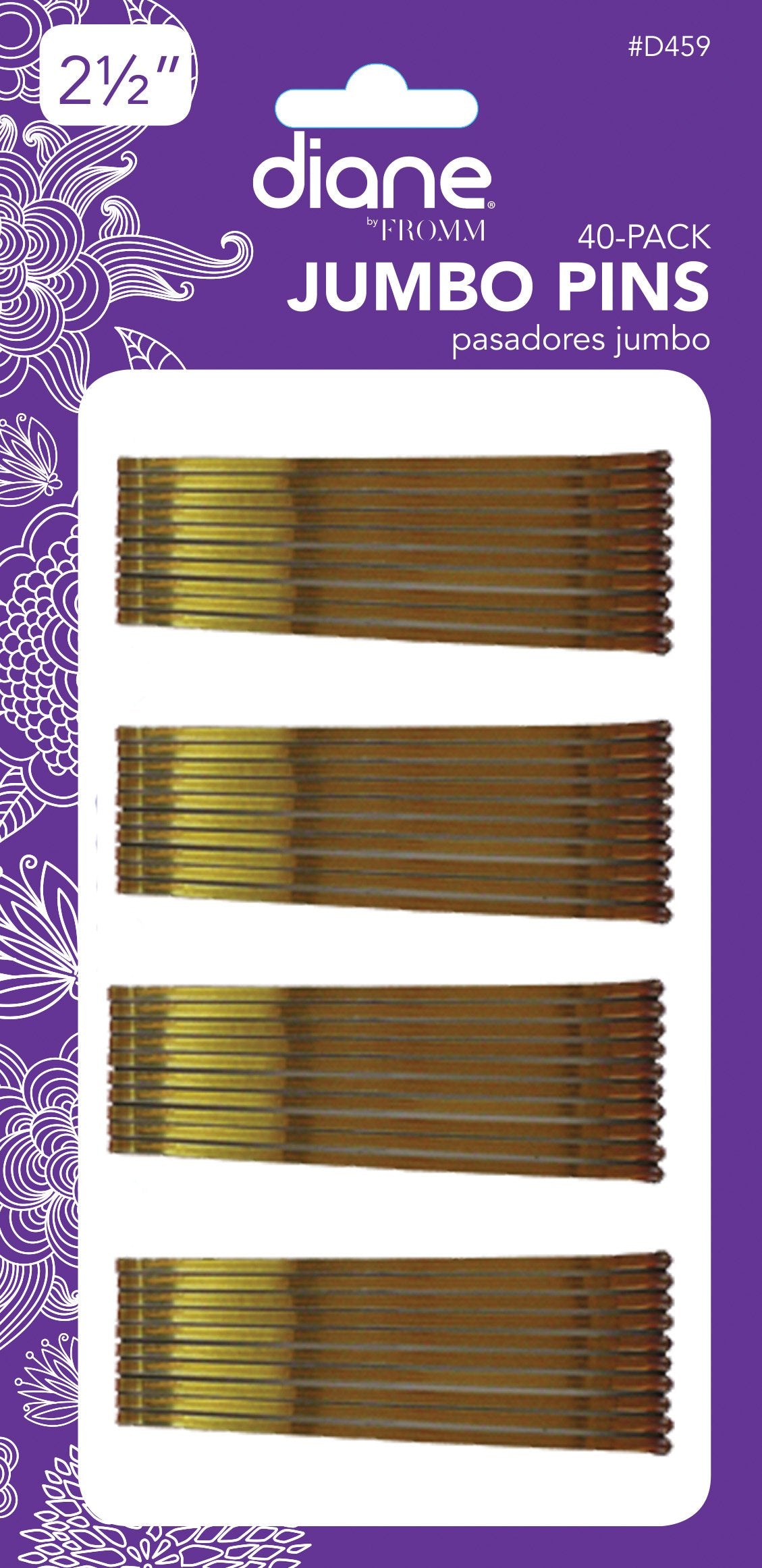 Diane horquillas extra grandes bronce de 2-5 pulgadas, fijación segura para peinados y estilo duradero.