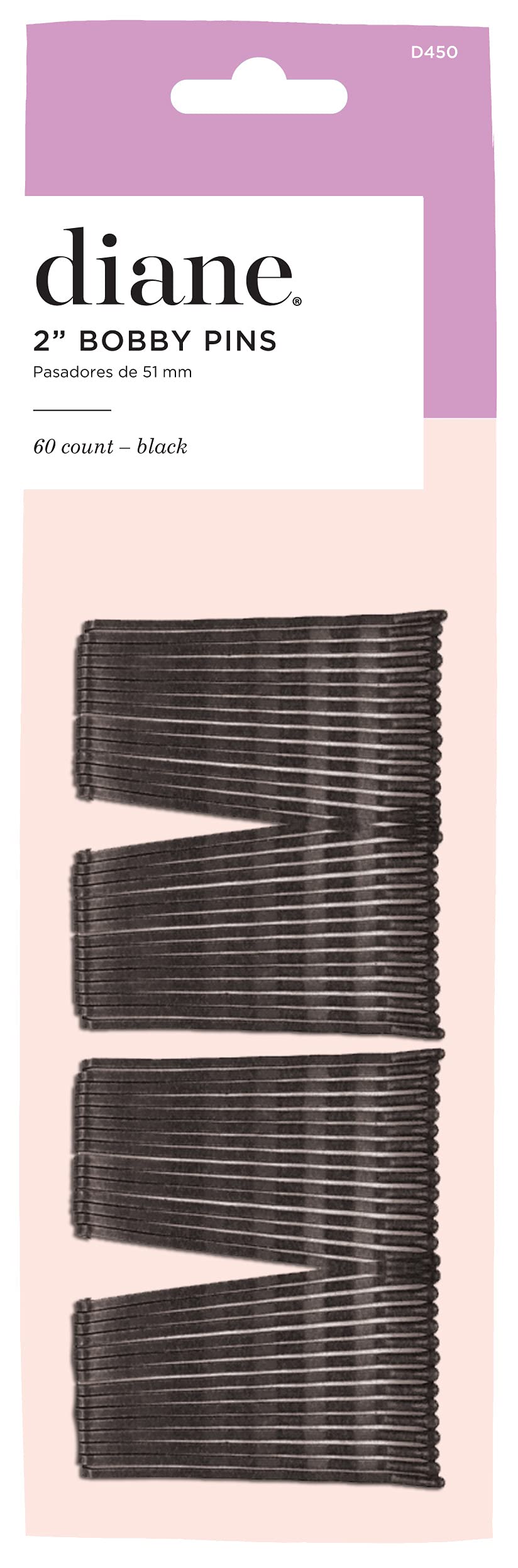 Diane pinzas para cabello negras, ideal para fijar recogidos y evitar cabellos sueltos.