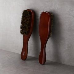 Diane Premium Boar Wave Brush detangling action on thick, coarse hair