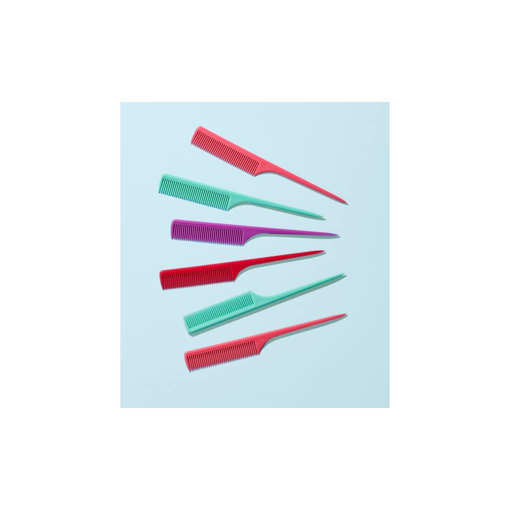 Diane rat tail comb for parting and sectioning during styling