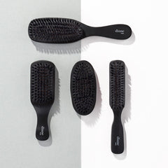 Diane boar bristle brush for beard and mustache grooming with natural shine.