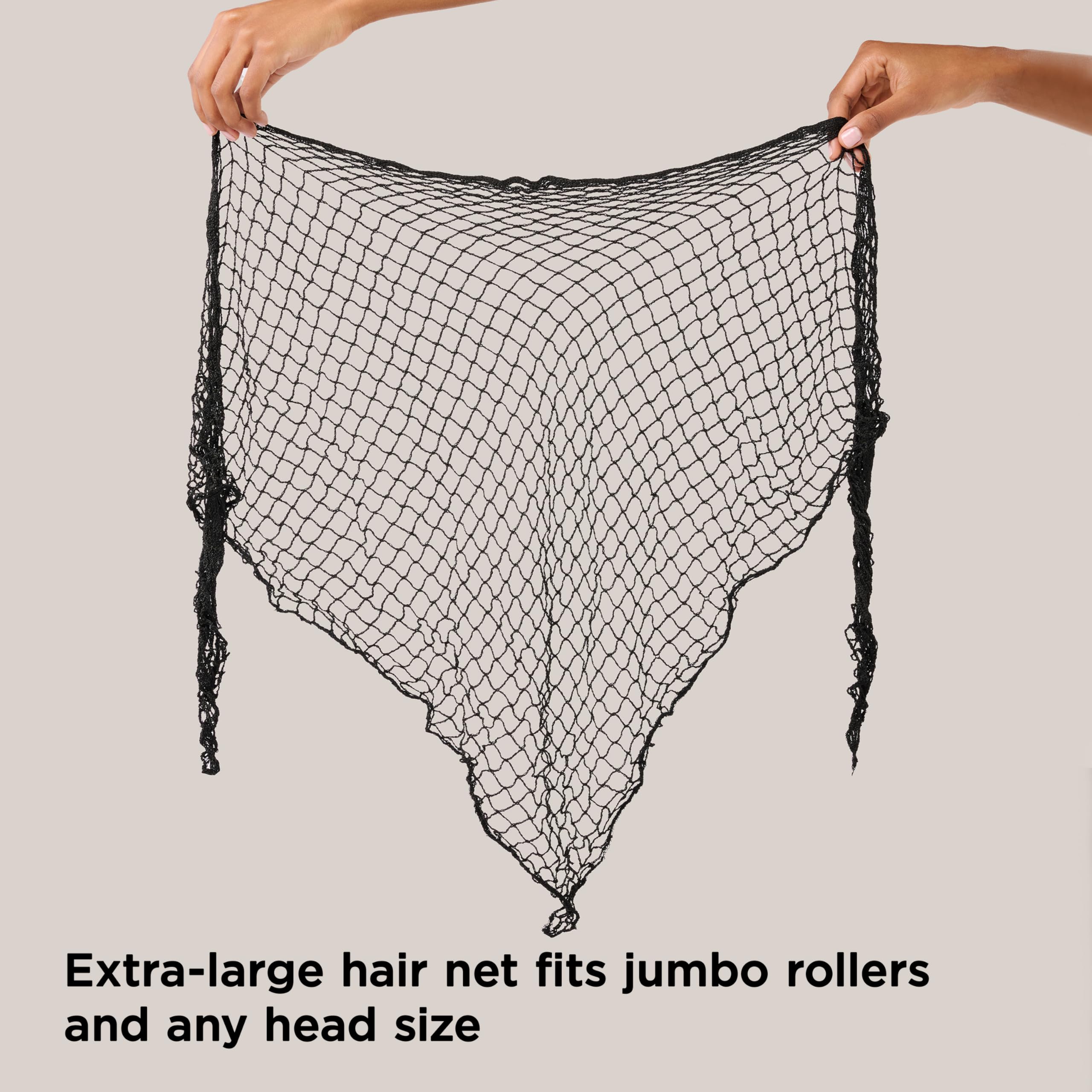 Diane hair net shown in travel-ready case for on-the-go styling protection