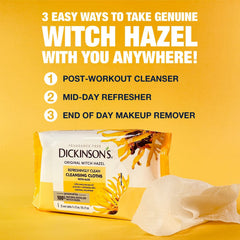Dickinson's 1866 plant-to-bottle witch hazel ensures purity and trusted performance.