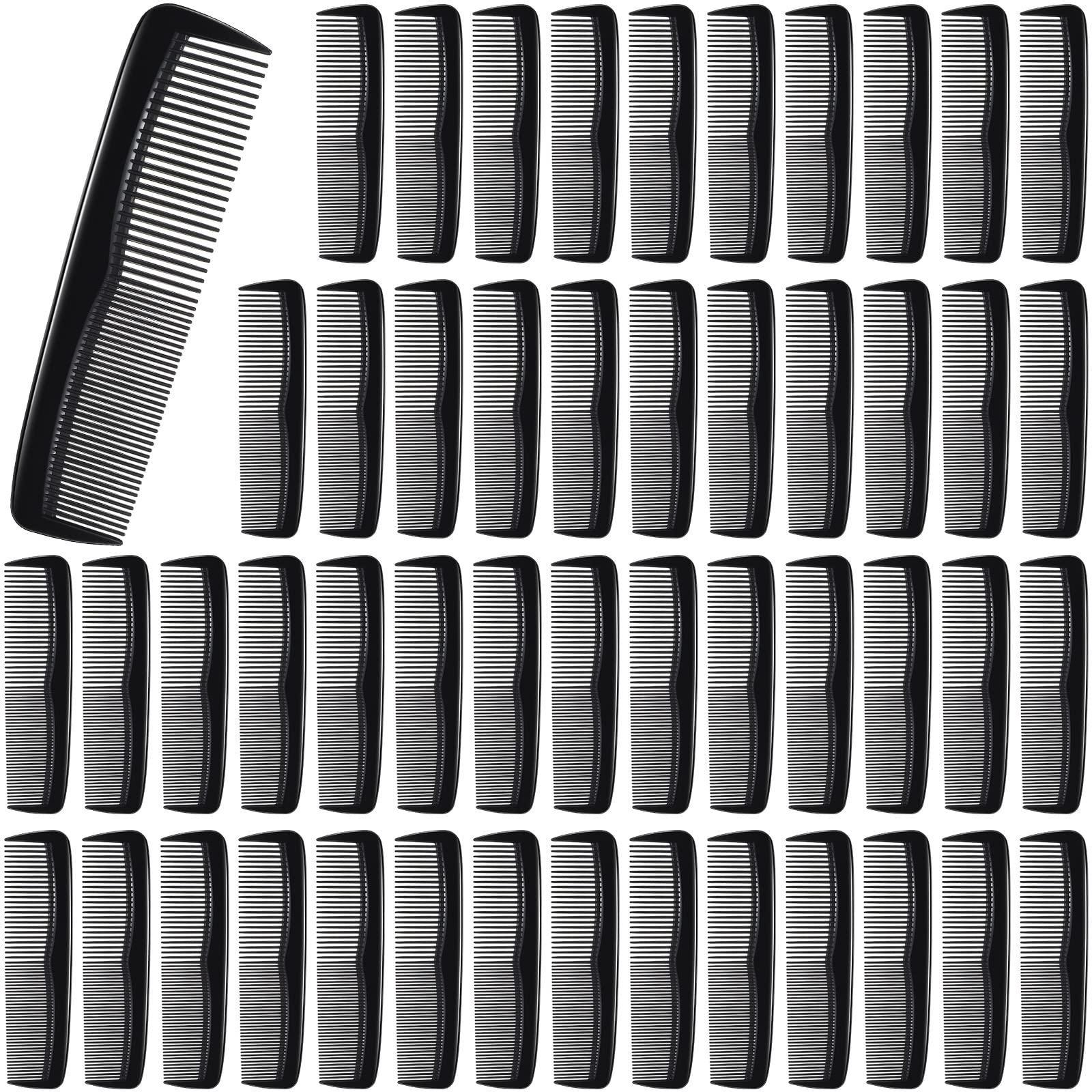 Didaey pocket combs in black for daily grooming of hair and beard.
