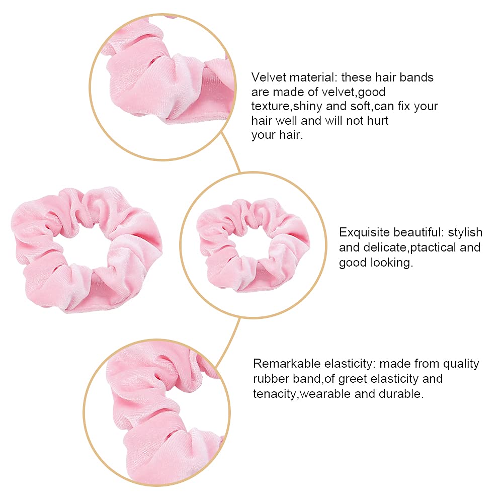 Accesorios para el pelo Didder en tono rosado, ideales para yoga y fiestas.