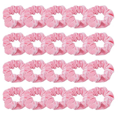Didder gomas de terciopelo rosado, 20 piezas, uso diario cómodo para el cabello.