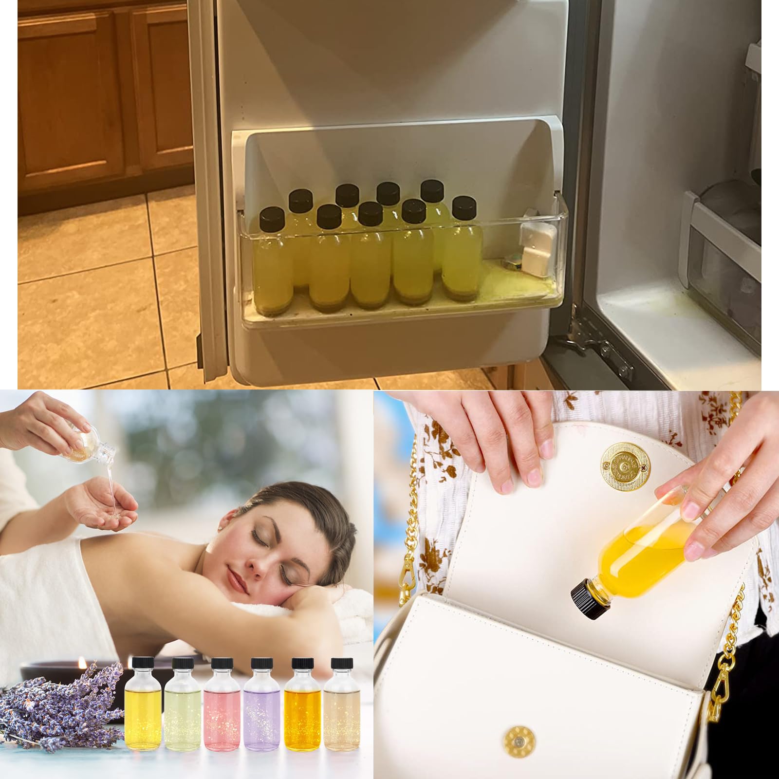 DIDITIME sample bottles suitable for shampoos, oils, or lotions on the go.