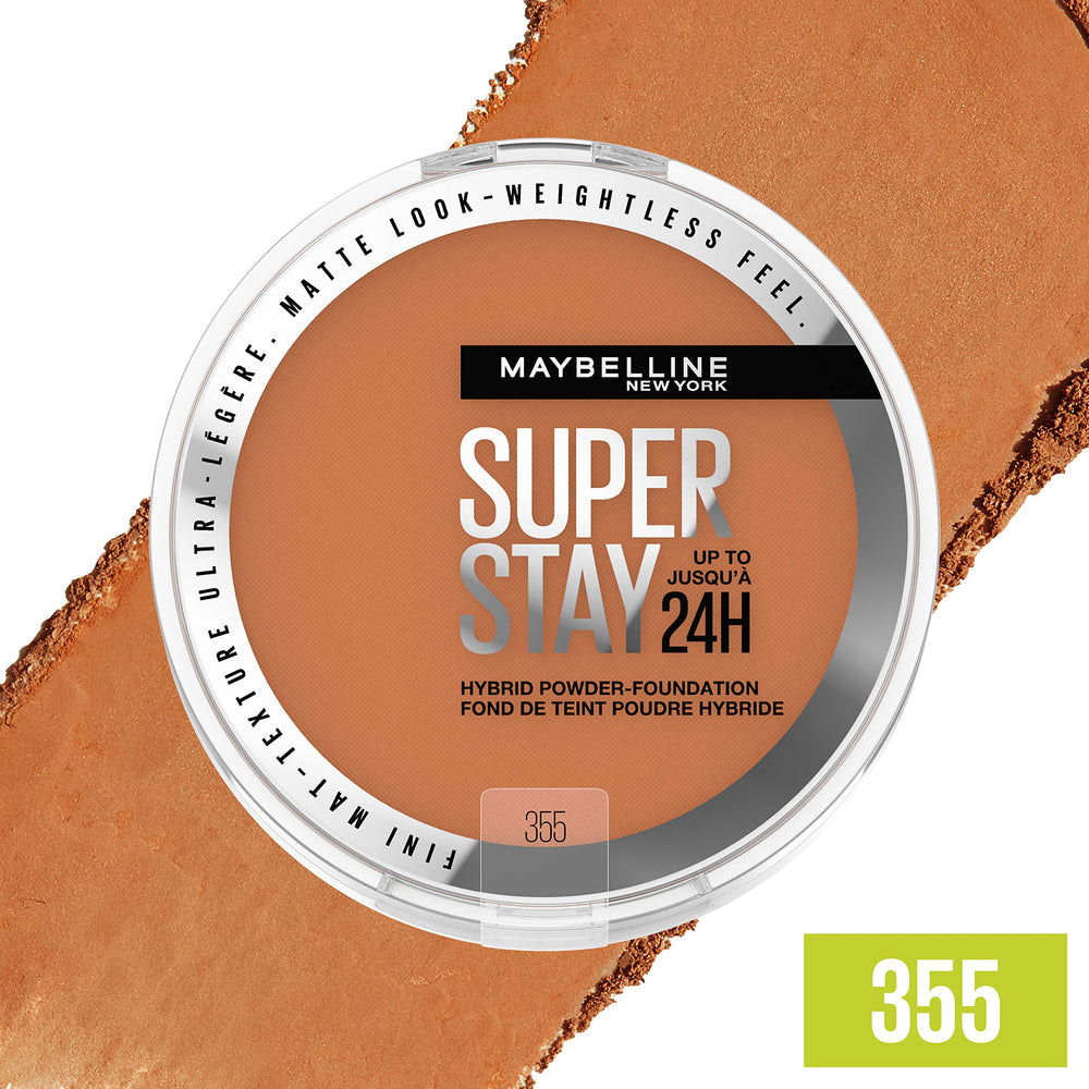 Dieciséis tonos disponibles de Maybelline Super Stay para igualar tonos de piel.